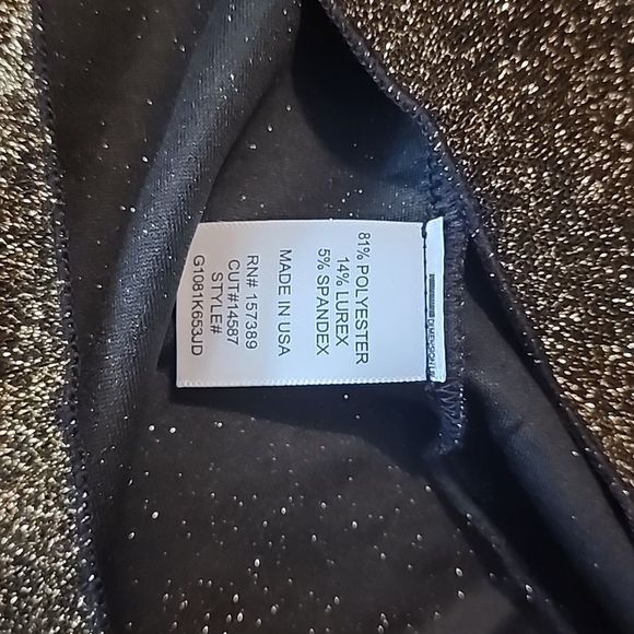 Originality Skirt in Black/Gold sz S - Picture 3 of 4